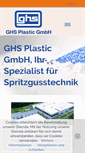 Mobile Screenshot of ghs-plastic.de